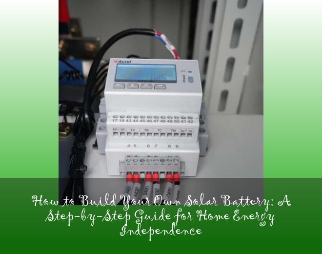 How to Build Your Own Solar Battery: A Step-by-Step Guide for Home Energy Independence